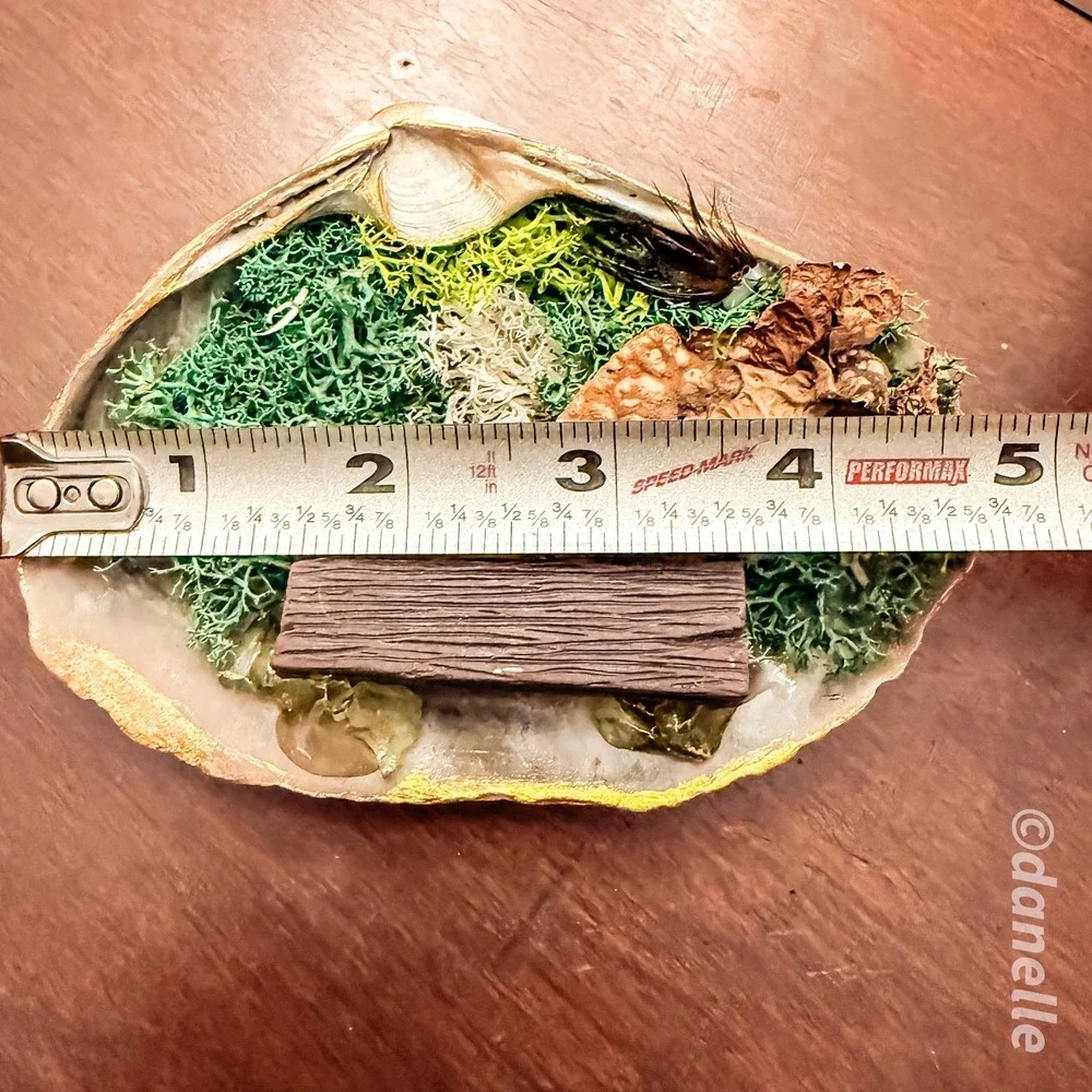 Fairy Garden in a Shell Handmade